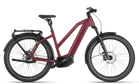 Riese & Müller Charger5 Mixte pinion - 27,5 Zoll 800Wh Pinion E1.12 Trapez - dark red matt