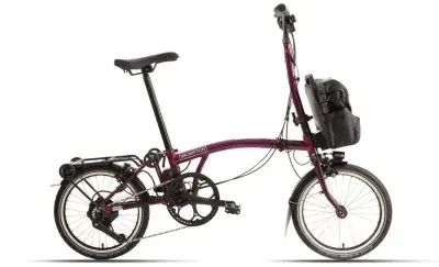 Brompton New C line Electric High - 16 Zoll 345Wh 4K Faltrad - Amethyst Lacquer