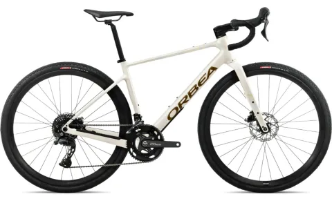 Orbea Terra H50 - 28 Zoll 20K Diamant - Ivory White - Met. Olive Green (Gloss)