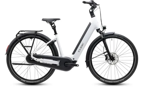 Cube Supreme RT Hybrid Comfort EX 600 - 28 Zoll 600Wh 5N Wave - metallicwhite´n´reflex