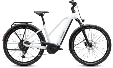 Cube Touring Hybrid ONE 600 - 28 Zoll 600Wh 11K Trapez - metallicwhite´n´chrome