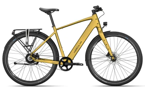 Hercules Urbanico F3 - 28 Zoll 374Wh 3N Diamant - golden green matt