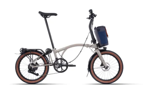 Brompton New G Line Electric - 20 Zoll 345Wh 4K Faltrad - Traildust White