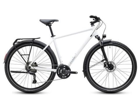 Cube Nature Pro FE 2027 | metallicwhite´n´reflex | 46 cm | Trekkingräder