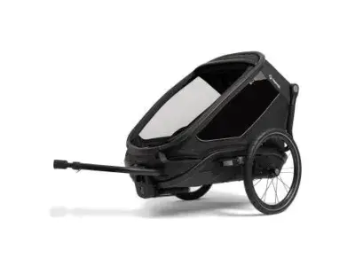 Hamax Outback NEXT Kinderanhänger 1 Kind | schwarz/grau | 1 Kind | Ausruestung