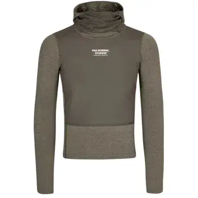 Pas Normal Studios Mens Thermal Hooded Windproof Base Layer Langarm Funktionsunterhemd mit Kapuze