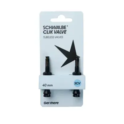 Schwalbe Click Valve Tubeless Ventile (Set 2 Stück) - 60mm Ventil