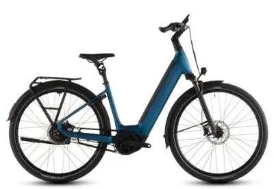 Cube Supreme Hybrid Deluxe PRO 600 Wave 2026 | electricblue´n´chrome | 54 cm | E-Cityräder