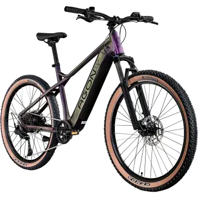 Agon Alpha E Bike Mountainbike Herren 160 - 185 cm Pedelec 27,5 Zoll Hardtail MTB Trail mit Ananda…