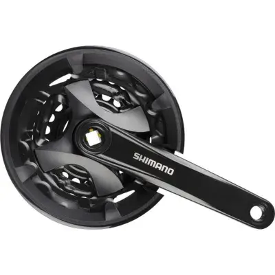 Shimano FC-MT101 Kurbel 3-fach 40-30-22 Zähne 170 mm Vierkant Kurbelgarnitur Tretkurbel…