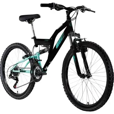 Galano FS240 Mountainbike Kinderfahrrad 24 Zoll Fahrrad 130 - 145 cm Fully ab 8 mit 18 Gängen…
