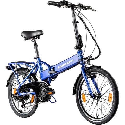Zündapp Z101 20 Zoll Elektro Klapprad für Erwachsene 150 - 180 cm 6 Gang E Klappfahrrad E Bike…