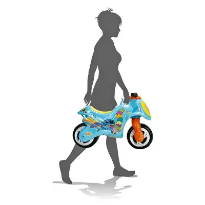 INJUSA Disney Stitch Motorrad Laufrad ab 18 Monate bis 3 Jahre Kindermotorrad Rutscherfahrzeug Neox