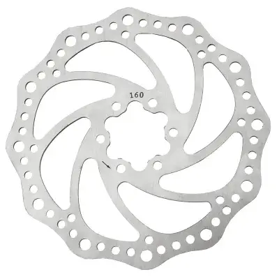 M-Wave Bremsscheibe Edelstahl Fahrradbremse Scheibenbremse Stahl 160 mm silber