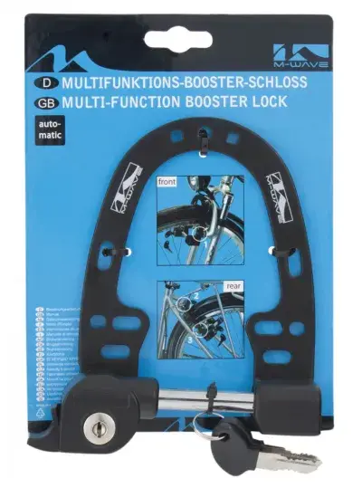 M-Wave Booster Fahrradschloss Rahmenschloss Bügelschloss Fahrrad Schloss
