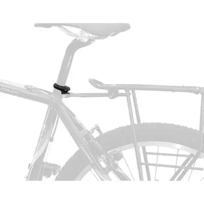 M-Wave Racky Sattelklemme mit Aufnahme für Gepäckträger Sattelstützenklemme Fahrrad Sitzrohrklemme…