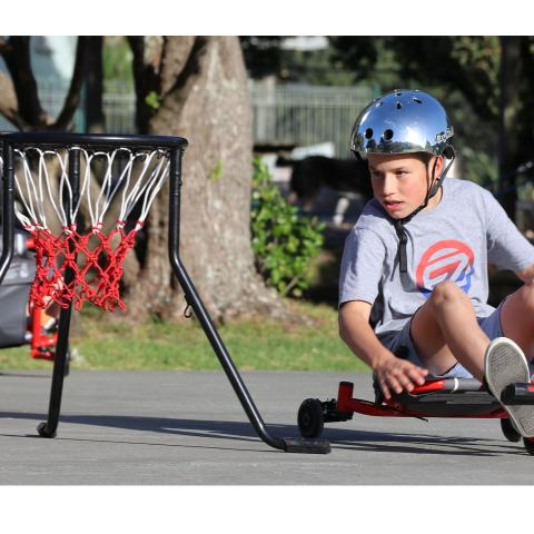 EzyRoller Basketballkorb Outdoor Kinder Basketball Korb Aufsteller Dreibein