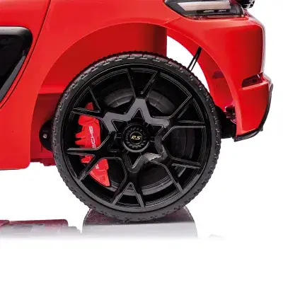 INJUSA Porsche Spyder 12V Elektroauto für Kinder ab 3 Jahren – Luxuskinderauto mit Licht & Sound