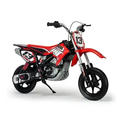 INJUSA Red Fighter Moto Cross Elektromotorrad für Kinder (6-10 Jahre) – 24V Elektro-Motorrad bis 11…