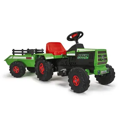 INJUSA Elektrotraktor Basic für Kinder ab 1-3 Jahren – 6V Elektro-Traktor mit Anhänger –…