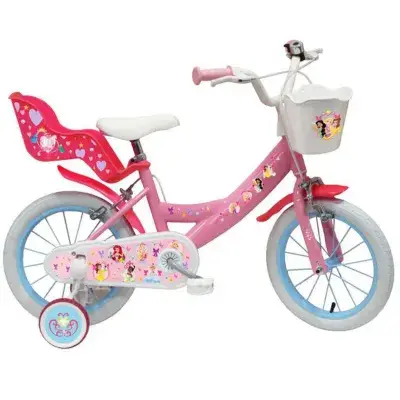Disney Princess Kinderfahrrad 14 Zoll Fahrrad für Körpergröße 100 - 115 cm oder ab 3,5 Jahre mit…