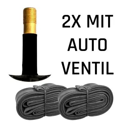 Kujo Fahrradschlauch 12 - 28 Zoll Fahrrad Schlauch Fahrradschläuche AV FV Autoventil Schraderventil…