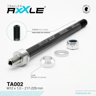 Trailer AxXle TA002 - Die Achse für Fahrrad Kinderanhänger