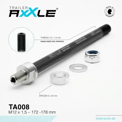 Trailer AxXle TA008 - Die Achse für Fahrrad Kinderanhänger