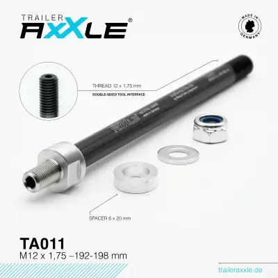 Trailer AxXle TA011 - Die Achse für Fahrrad Kinderanhänger