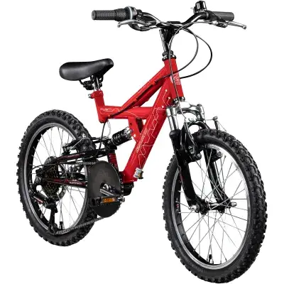 Galano FS180 Kinderfahrrad 6 Gang 18 Zoll ab 6 Jahre 115 - 130 cm Mountainbike Fully für Jungen und…
