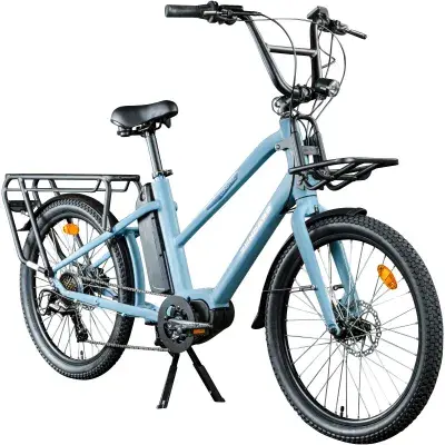 Zündapp Longtail M400 E Bike Lastenrad bis 180 kg 24 Zoll Elektrofahrrad 160-195 cm Mittelmotor…
