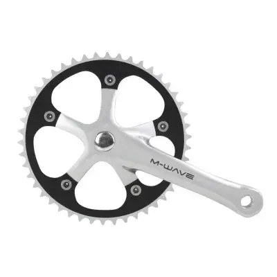 M-Wave 1-fach Kurbelgarnitur Kurbel 44 46 Zähne 165 mm JIS Vierkant Tretkurbel Fahrradkurbel…