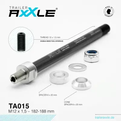 Trailer AxXle TA015 - Die Achse für Fahrrad Kinderanhänger
