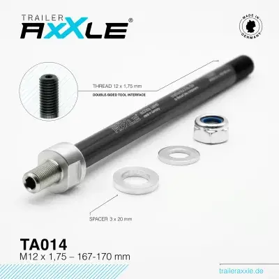 Trailer AxXle TA014 - Die Achse für Fahrrad Kinderanhänger