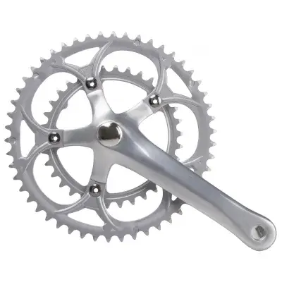 Messingschlager 2x9 Kurbel 2-fach 42 - 52 Zähne 170 mm Kurbelgarnitur Tretkurbel Fahrradkurbel…