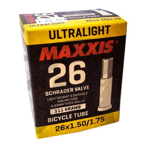 Maxxis Ultralight Schlauch 26 Zoll Schraderventil Autoventil Auto Schrader Ventil Fahrradschlauch…