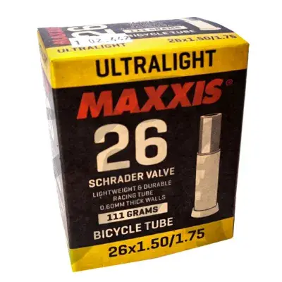 Maxxis Ultralight Schlauch 26 Zoll Schraderventil Autoventil Auto Schrader Ventil Fahrradschlauch…