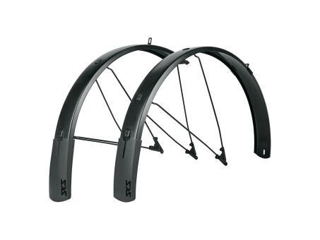 SKS Style Bluemels 28 Zoll Radschützer Set | schwarz/grau | 75 mm | Fahrradteile