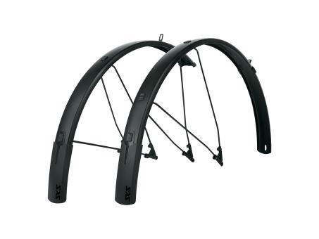 SKS Style Bluemels 28 Zoll Radschützer Set | schwarz/grau | 56 mm | Fahrradteile