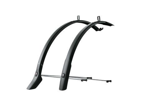 SKS VELO Schutzblech Set mit Streben | schwarz/grau | 42 mm | Fahrradteile