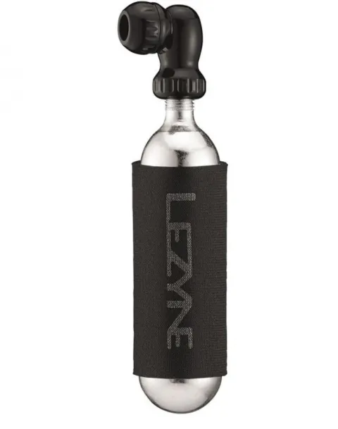 LEZYNE, Pumpen, High-End Kartuschenpumpe, TWIN SPEED DRIVE CO2, schwarz, Aluminium, Twin Slip fit…