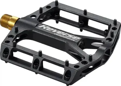 Reverse Pedal MTB Black One Titanium AL6061 40 Alu-Pins schwarz/schwarz