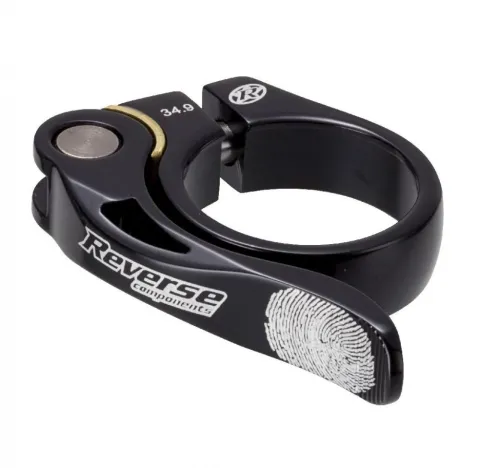 Reverse Sattelklemme Long Life 34,9 mm mit Schnellspanner schwarz