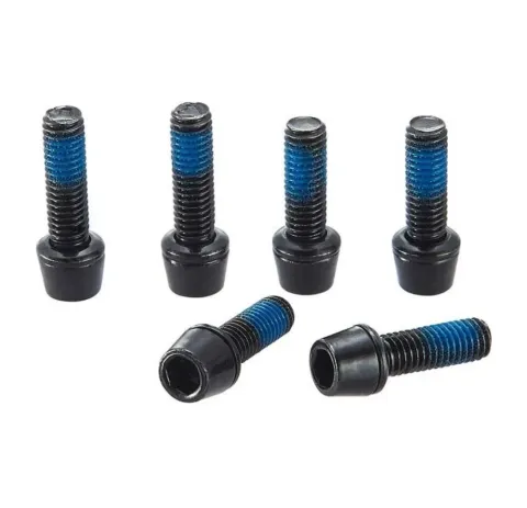 Ritchey WCS C220/Toyon Vorbauschrauben, 6 Stk., Edelstahl, schwarz, M5, für WCS C220 Vorbau, inkl.…