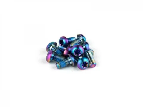 SRAM Befestigungsschraube Rotor rainbow T25 Titan 12 Stück - Leichte & sichere Scheibenmontage