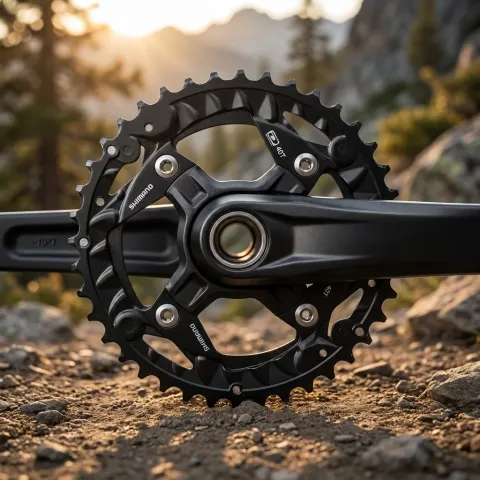 Shimano Kettenblatt FC-MT500-FC-M523 40 Zähne AE - 96 Millimeter Lochkreis - außen - für 3x10-fach…