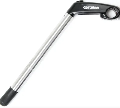 Ergotec Eagle 2 Tube Vorbau 25,4 mm - 80 mm, silber, Safety Level 2, Schaftvorbau mit 35° Neigung