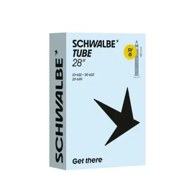 Schwalbe Schlauch SV 15 - 28 Fahrradschlauch für Rennradbereifung mit 23 bis 30 mm Breite - 40mm…