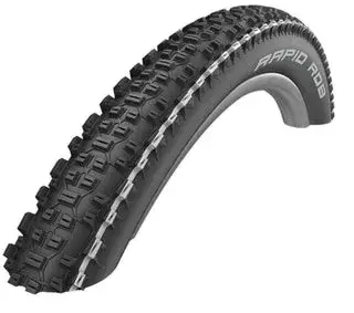 Schwalbe Reifen Rapid Rob Schwarz / Schwarz/Weiß 26" 27,5" 29" - Schwarz/Weiß / 26" | 26 x 2,25 |…