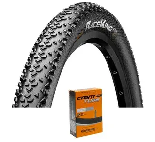 Continental Reifen Race King schwarz 26" 27,5" 29" - 26" | 26 X 2,00 | 50-559 / DV | Dunlopventil